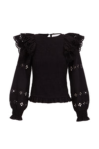 BLACK VIVIAN BLOUSE