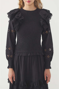 BLACK VIVIAN BLOUSE