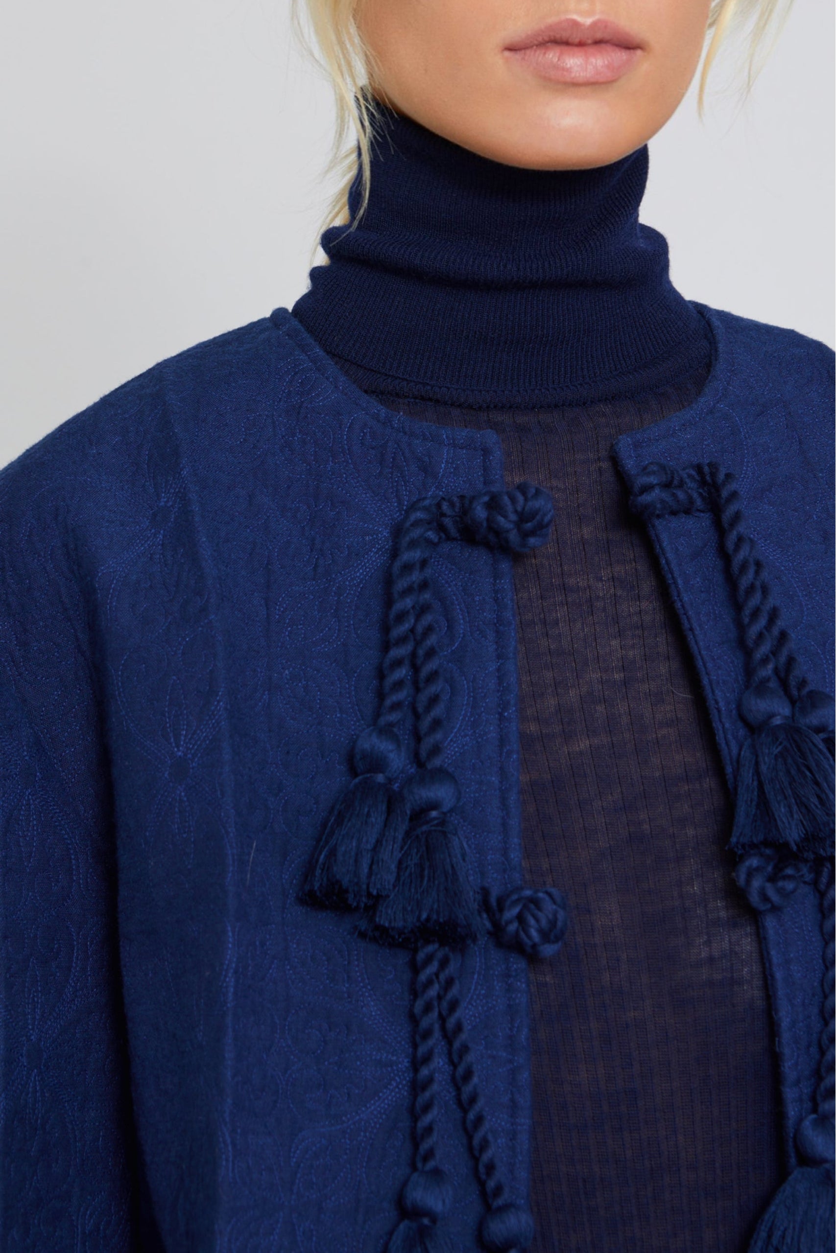 Veste Vivian coupe droite - Indigo