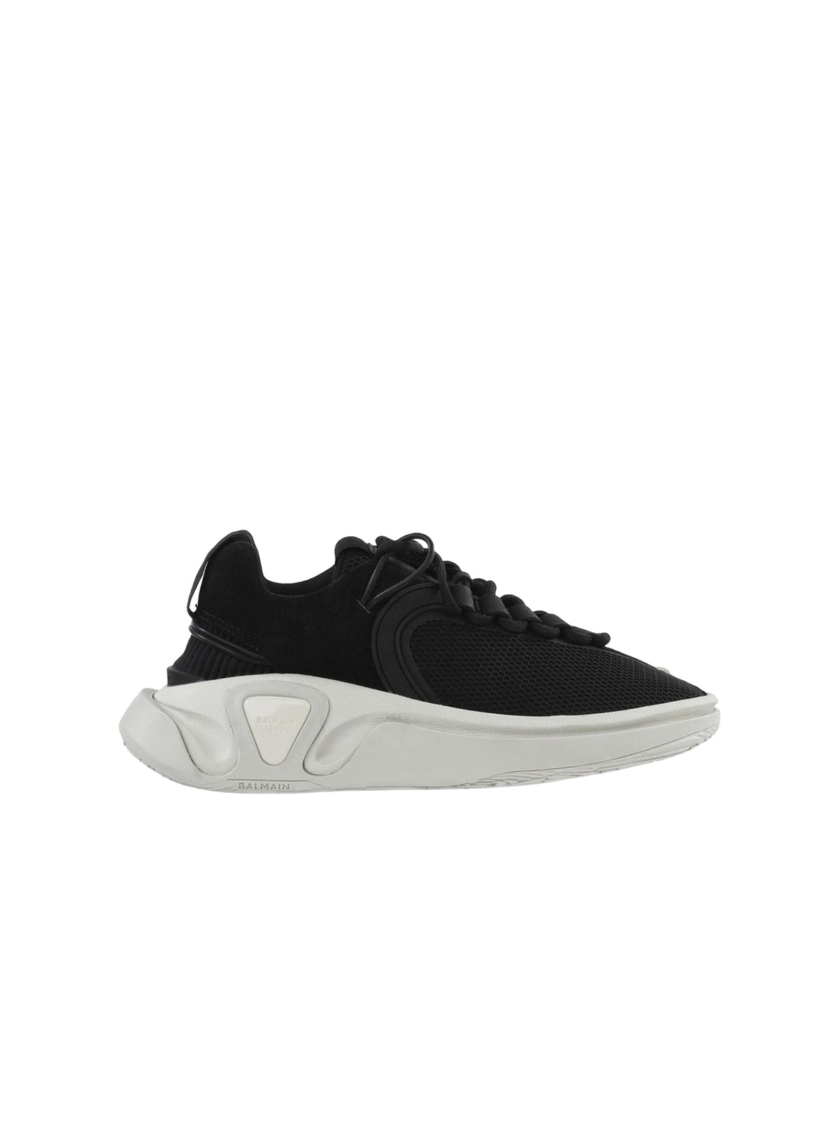 Sneakers B-Runner à semelle destructurée - Noir & Blanc