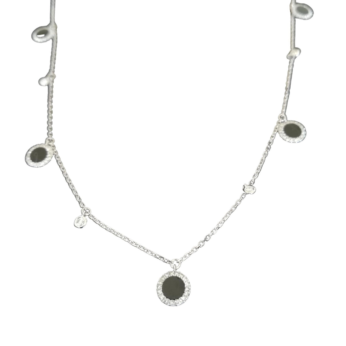 COLLIER  OR BLANC