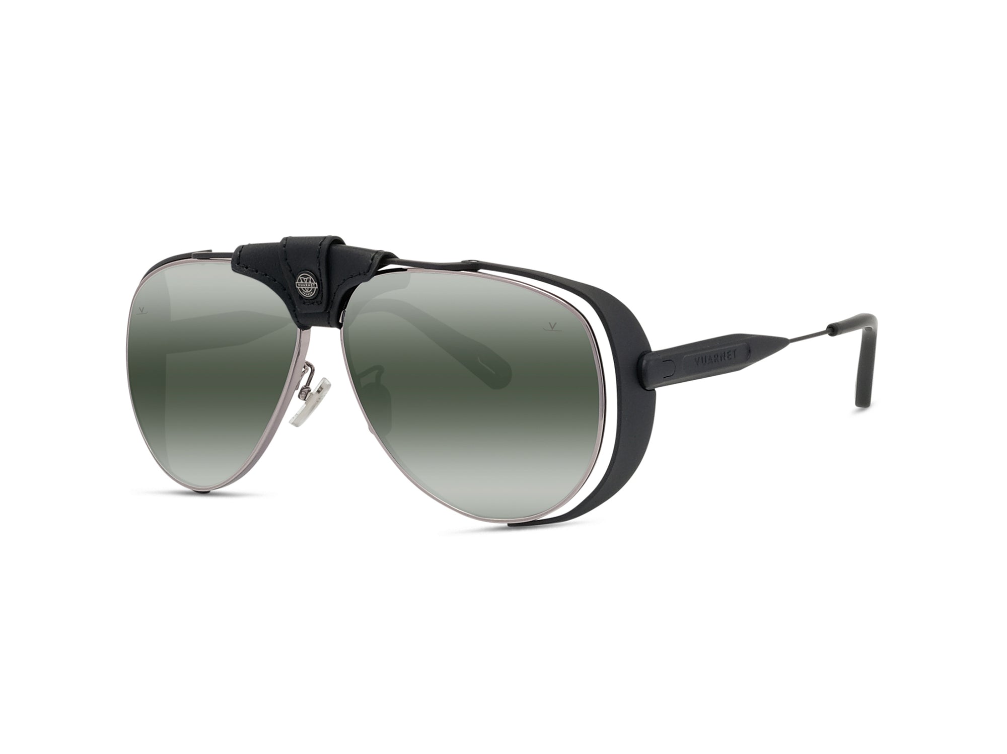 Sunglasses Arctic 01 - Matte Black & Blu Mirror