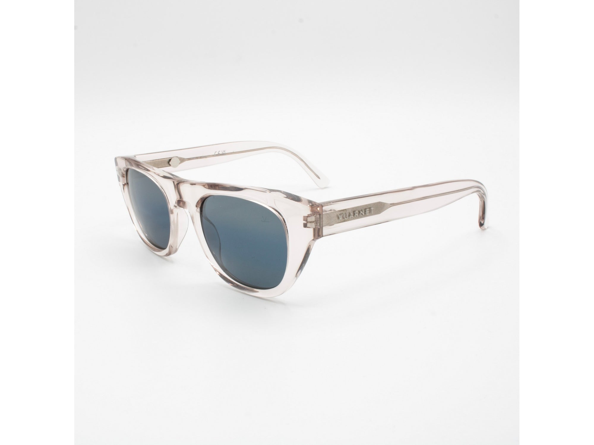 Sunglasses Belvedere 07 - Shiny Beige & Blu Mirror