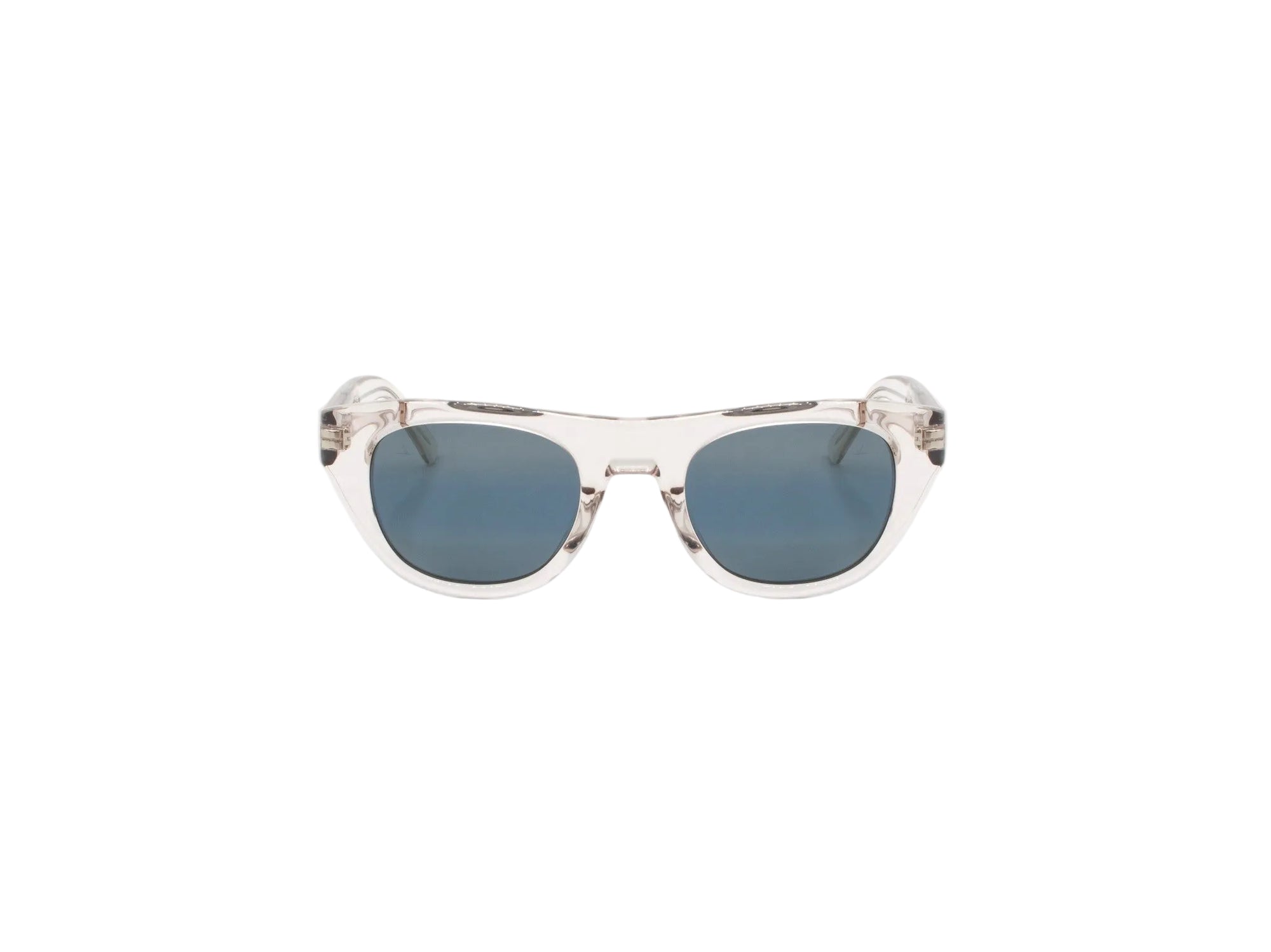 Sunglasses Belvedere 07 - Shiny Beige & Blu Mirror