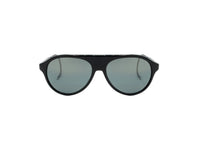Sunglasses Alpine 02 - Shiny Black  & Smoke Polarized