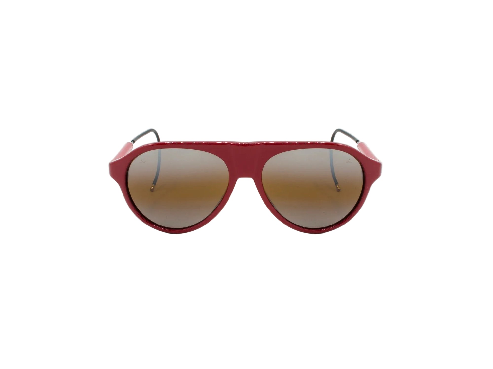 Sunglasses Alpine 02 - Shiny Red & Brown Mirror