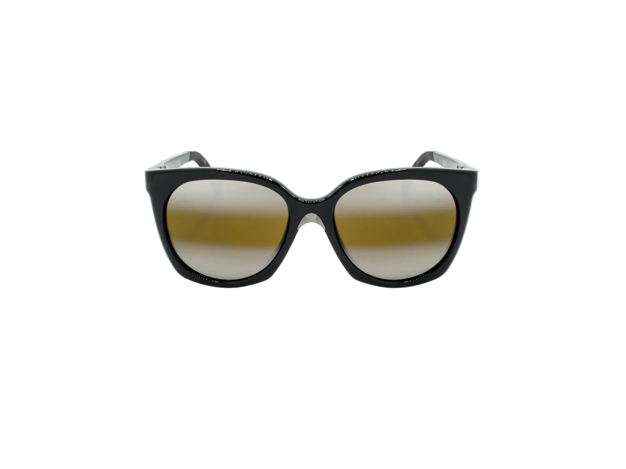 Sunglasses Altitude 02 - Shiny Black  & Green Mirror