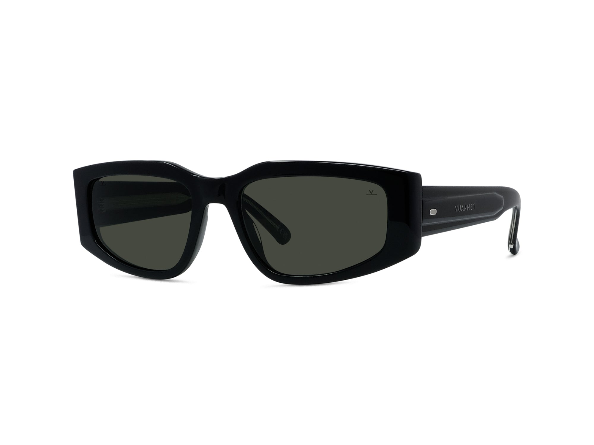 Lunettes de soleil Belvedere 12 - Shiny Black & Smoke