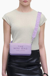 Sac à bandoulière The Mini Bag en cuir - Wisteria