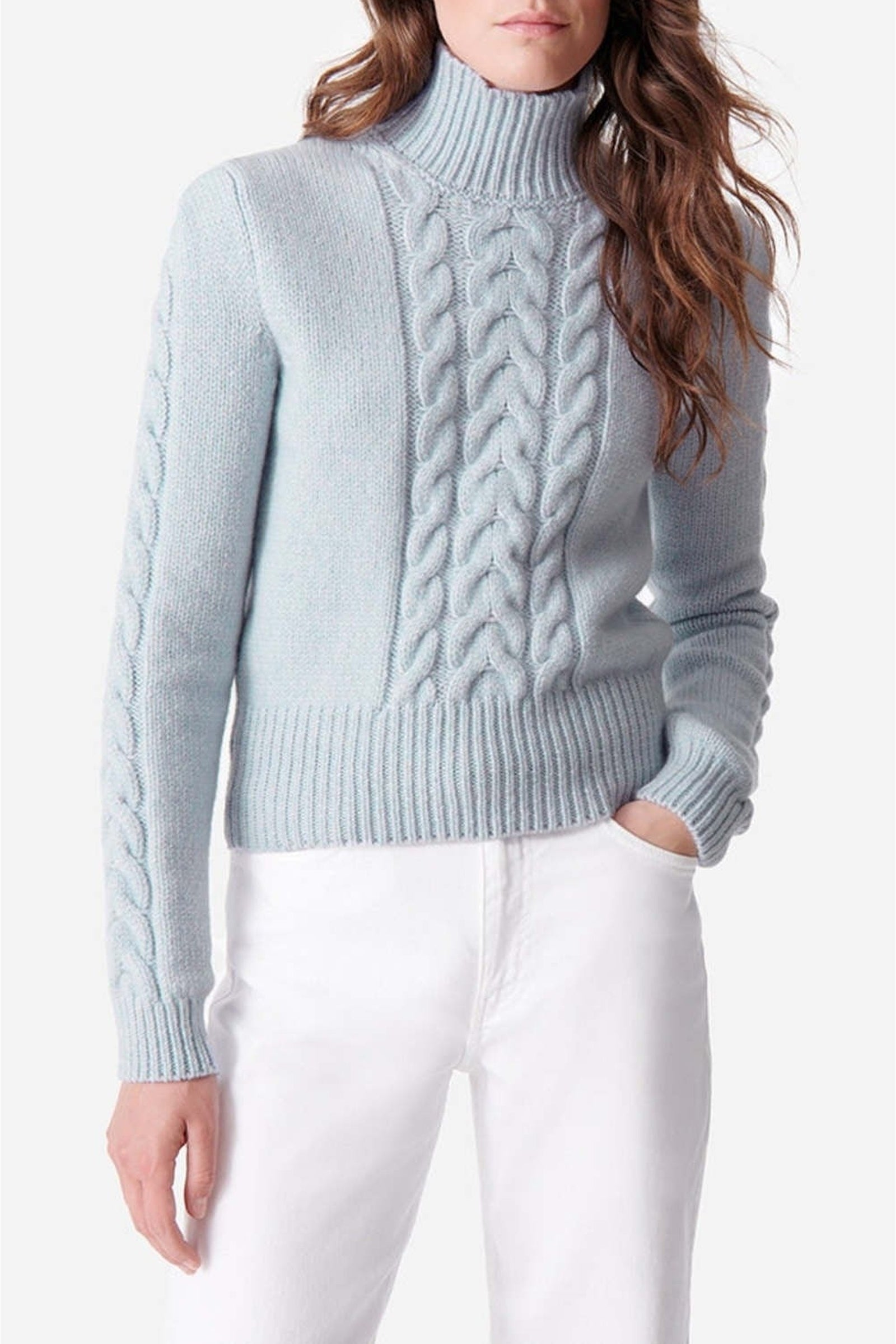 Pull Dabatha en laine - Azur