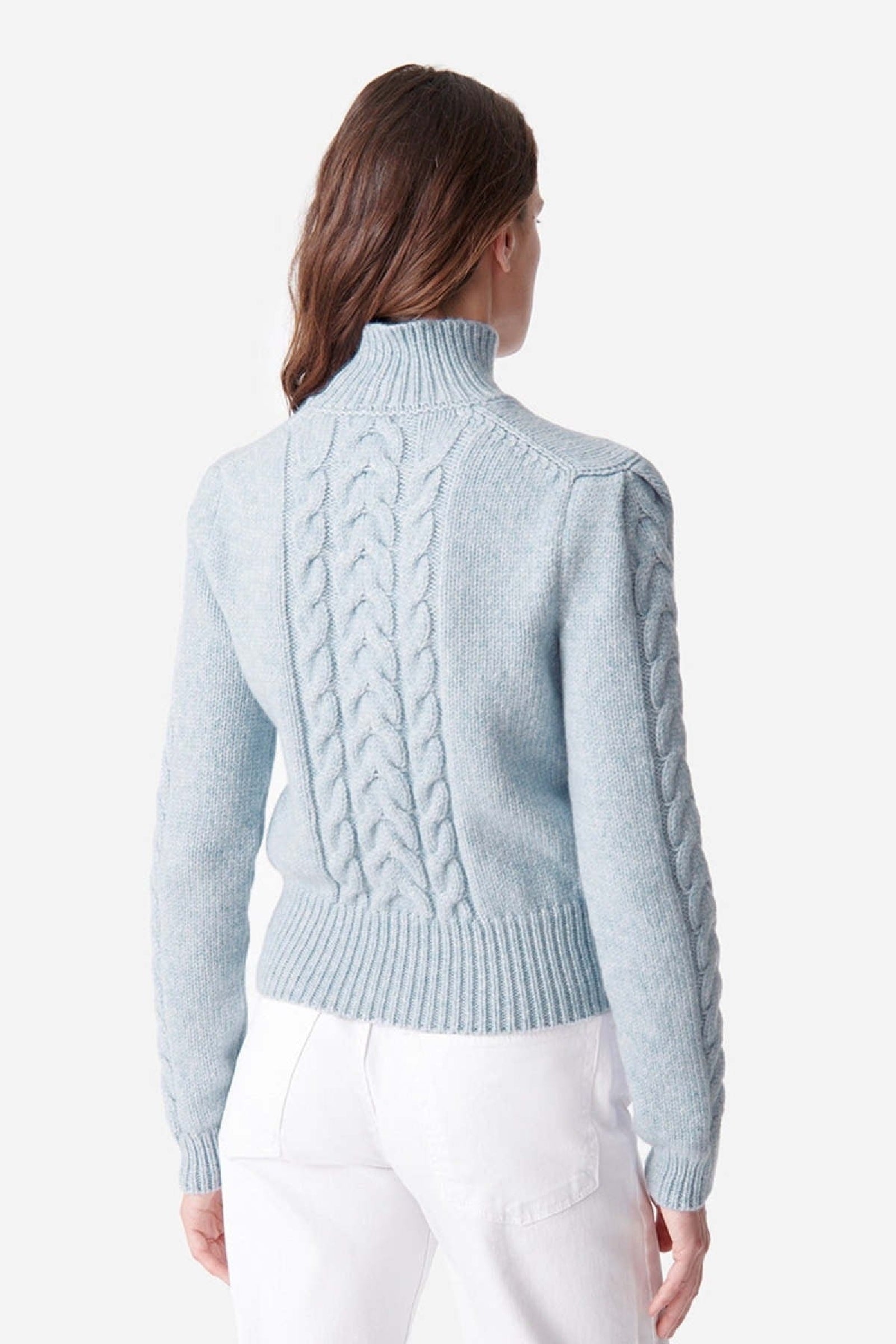 Pull Dabatha en laine - Azur