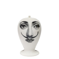 La femme aux moustaches ceramic vase - Black & White