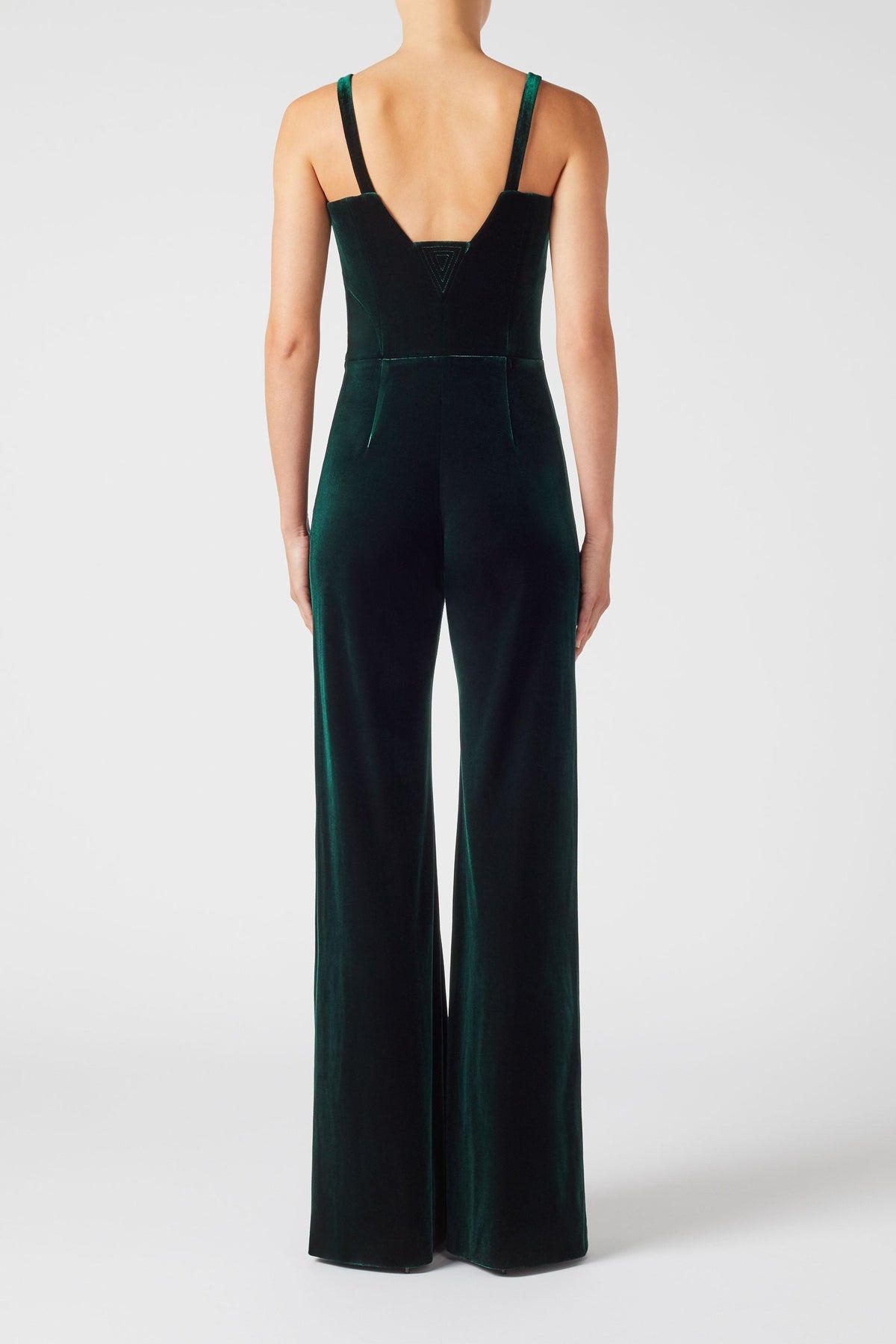 Velvet Eclipse Jumpsuit - Dark Hunter Green
