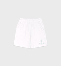 Vendome Gym Short - White & Sage
