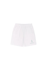 Short de sport Vendome - Blanc & Sauge