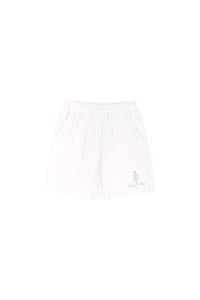 Vendome Gym Short - White & Sage