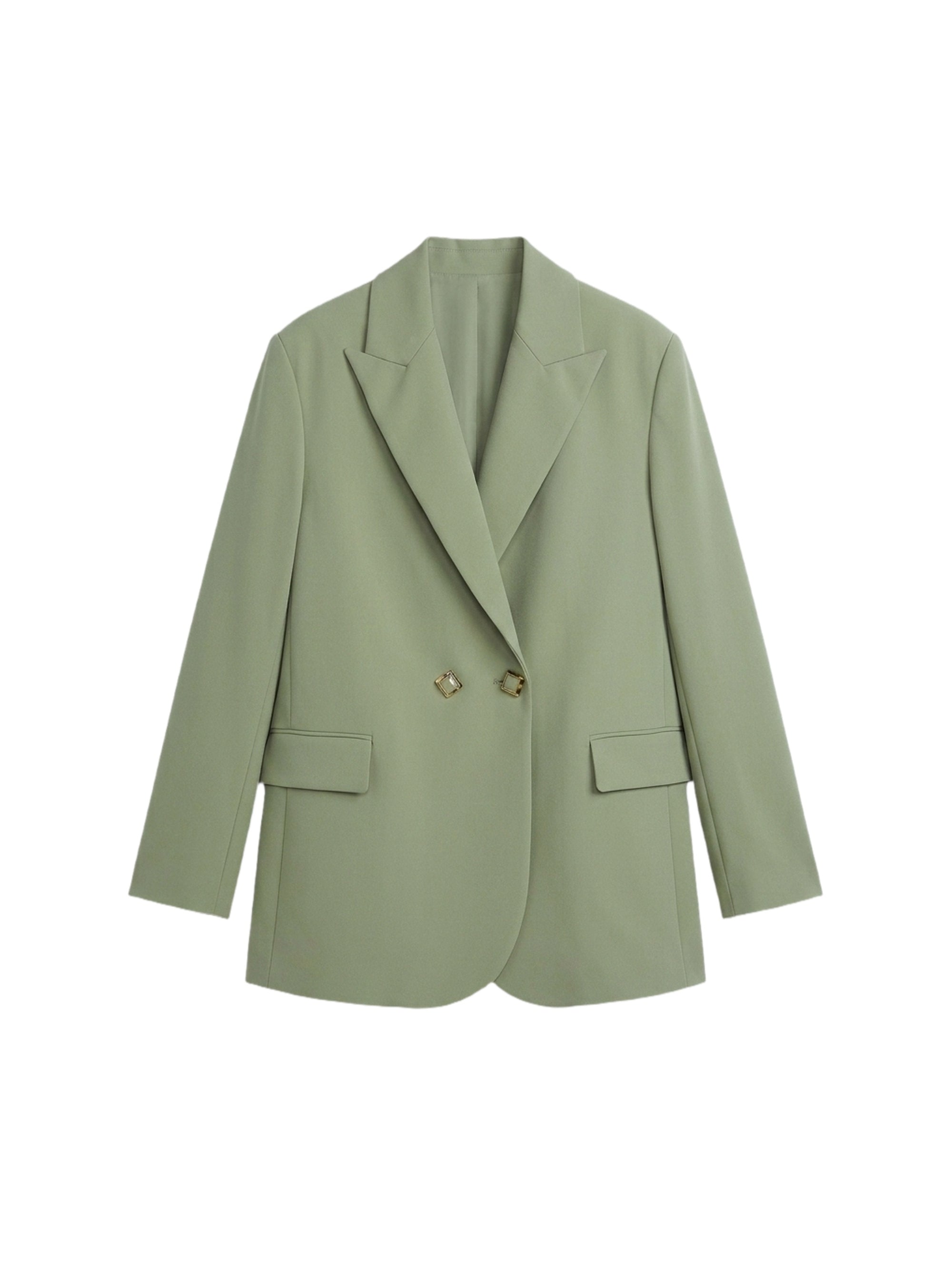 Veste croisée simple - Verde Salvia