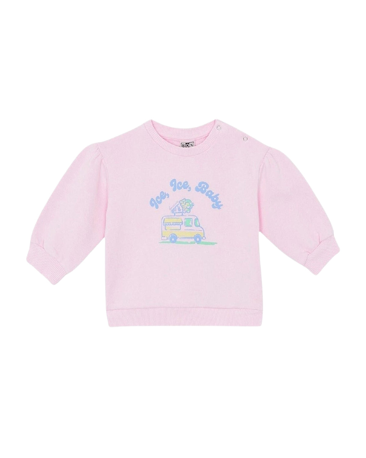 Lys "Ice Baby" cotton sweatshirt - Bubble Pink