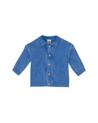 Lucien cotton cardigan - Mediterranean Blue