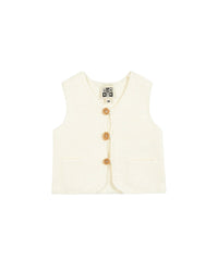 Léon cotton waistcoat - Ecru Bonton