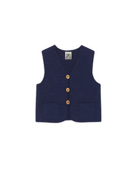 Léon cotton waistcoat - Midnight Blue