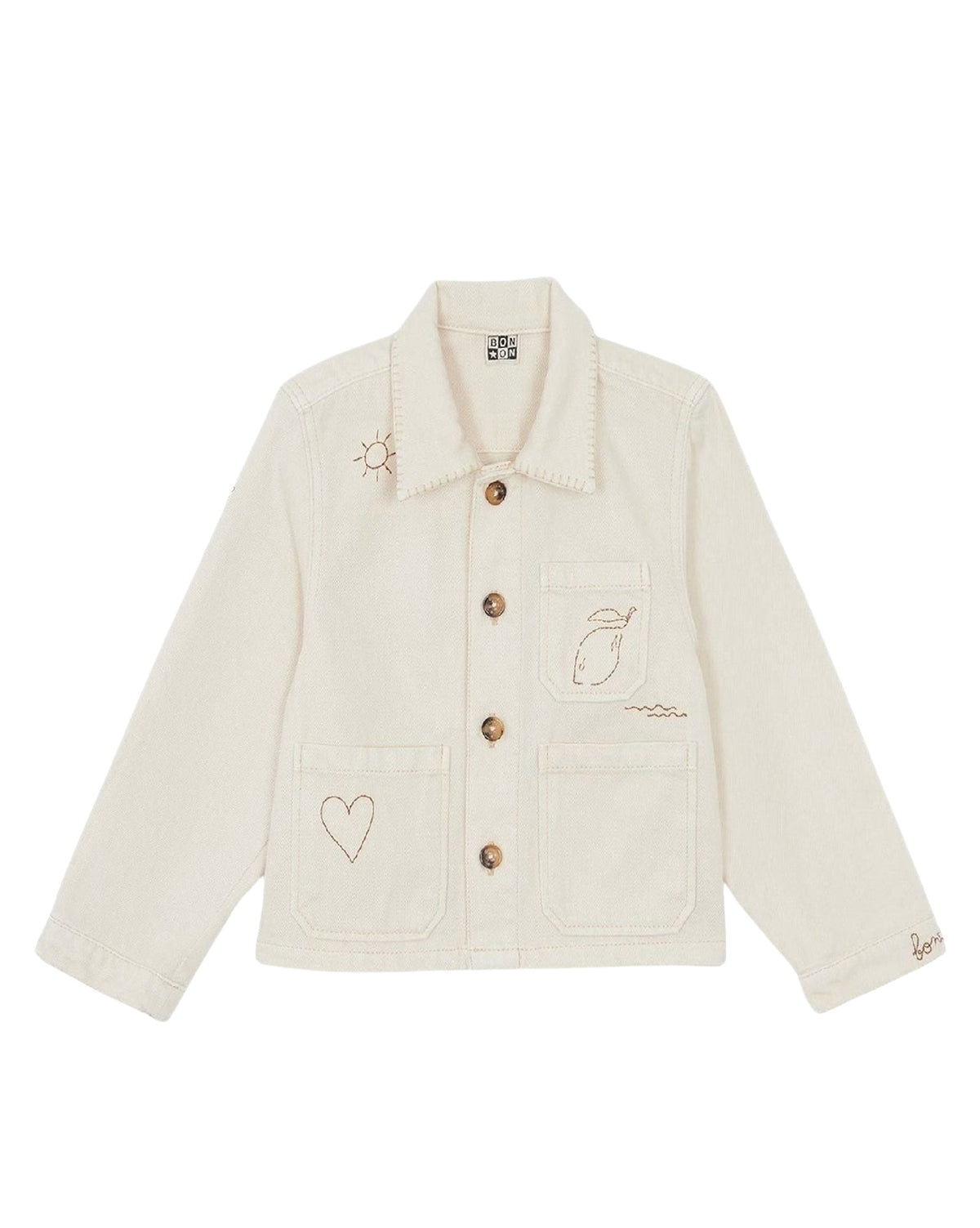 Ermana cotton jacket - Ecru Bonton