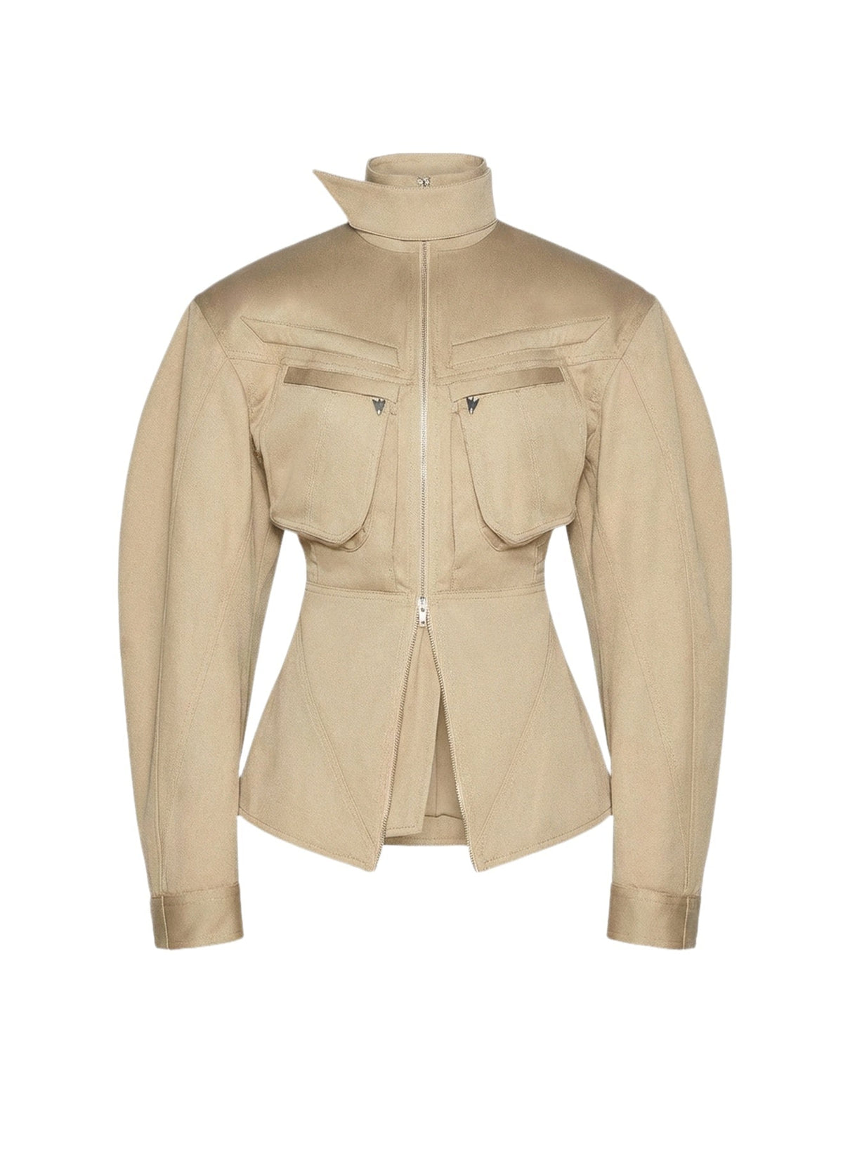 BEIGE // beige cargo jacket