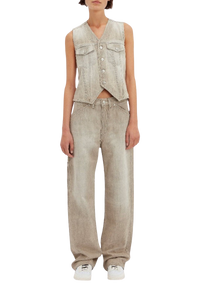 Denim Waistcoat - Light Grey Wash
