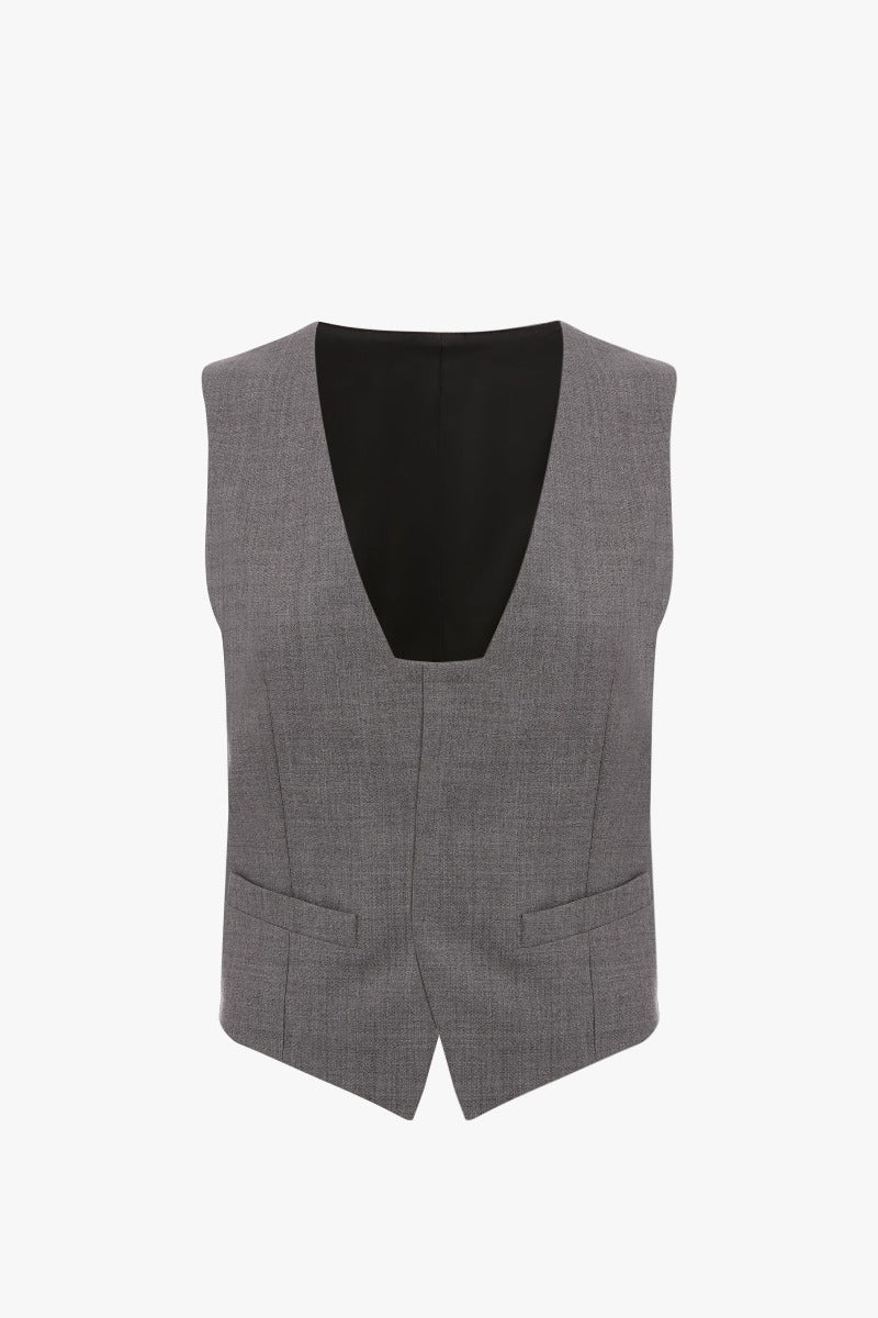 Waistcoat - Grey Melange