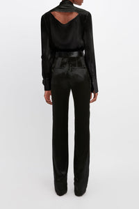 Tie Neck Blouse - Black