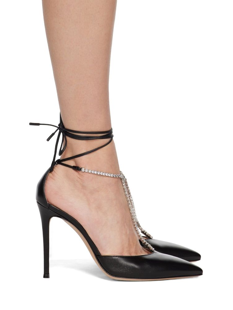 Escarpins Brilliant 105 en cuir lisse - Noir