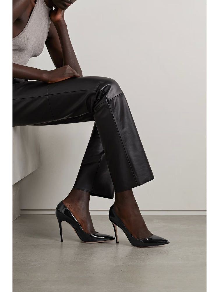Escarpins Gianvito 105 en satin - Rose