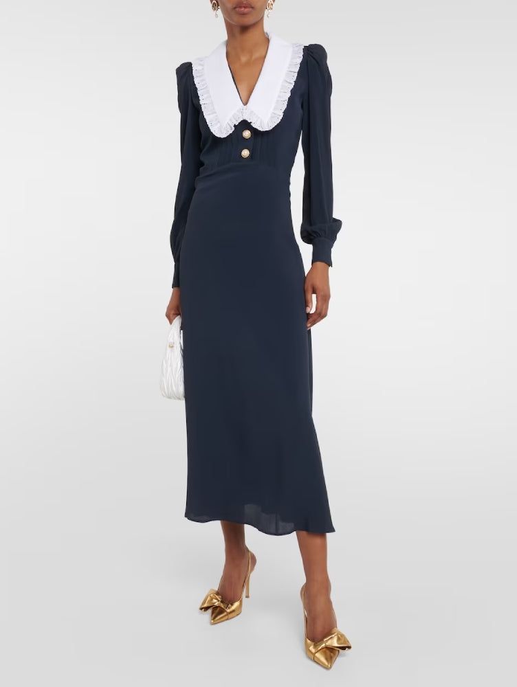 Escarpins Safira Sling 85 en cuir lisse - Noir