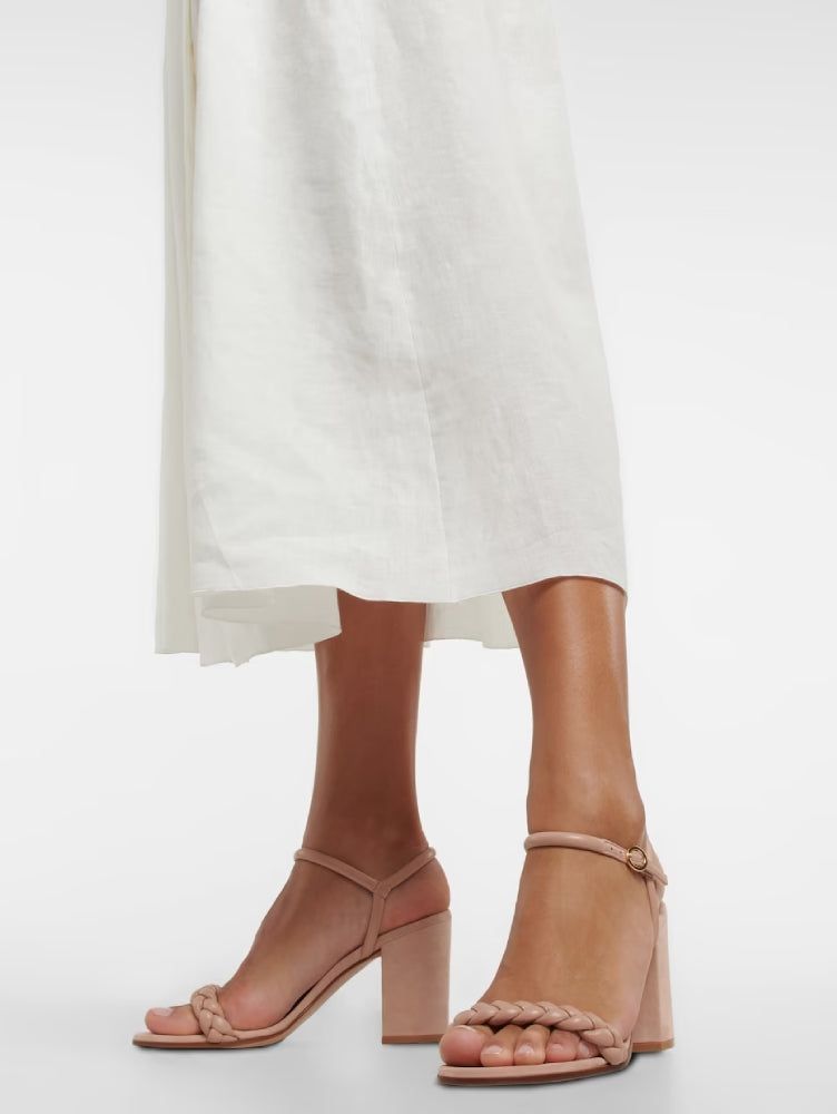 Sandales Cruz 85 en cuir lisse - Rose