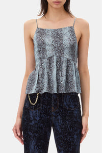 Caraco imprimé animalier - Celestial Blue
