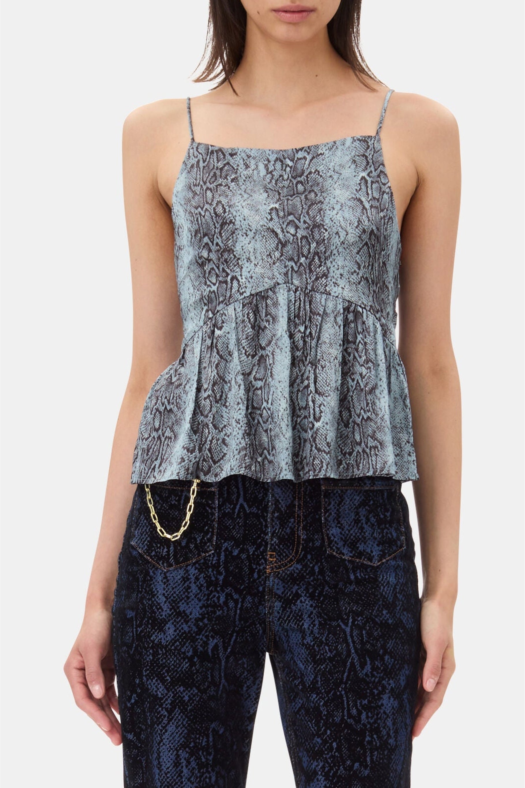 Caraco imprimé animalier - Celestial Blue