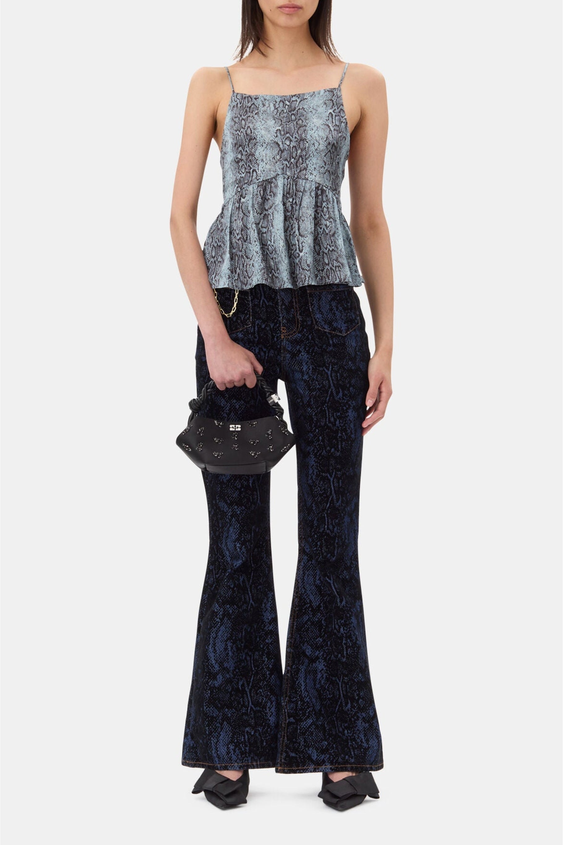 Caraco imprimé animalier - Celestial Blue