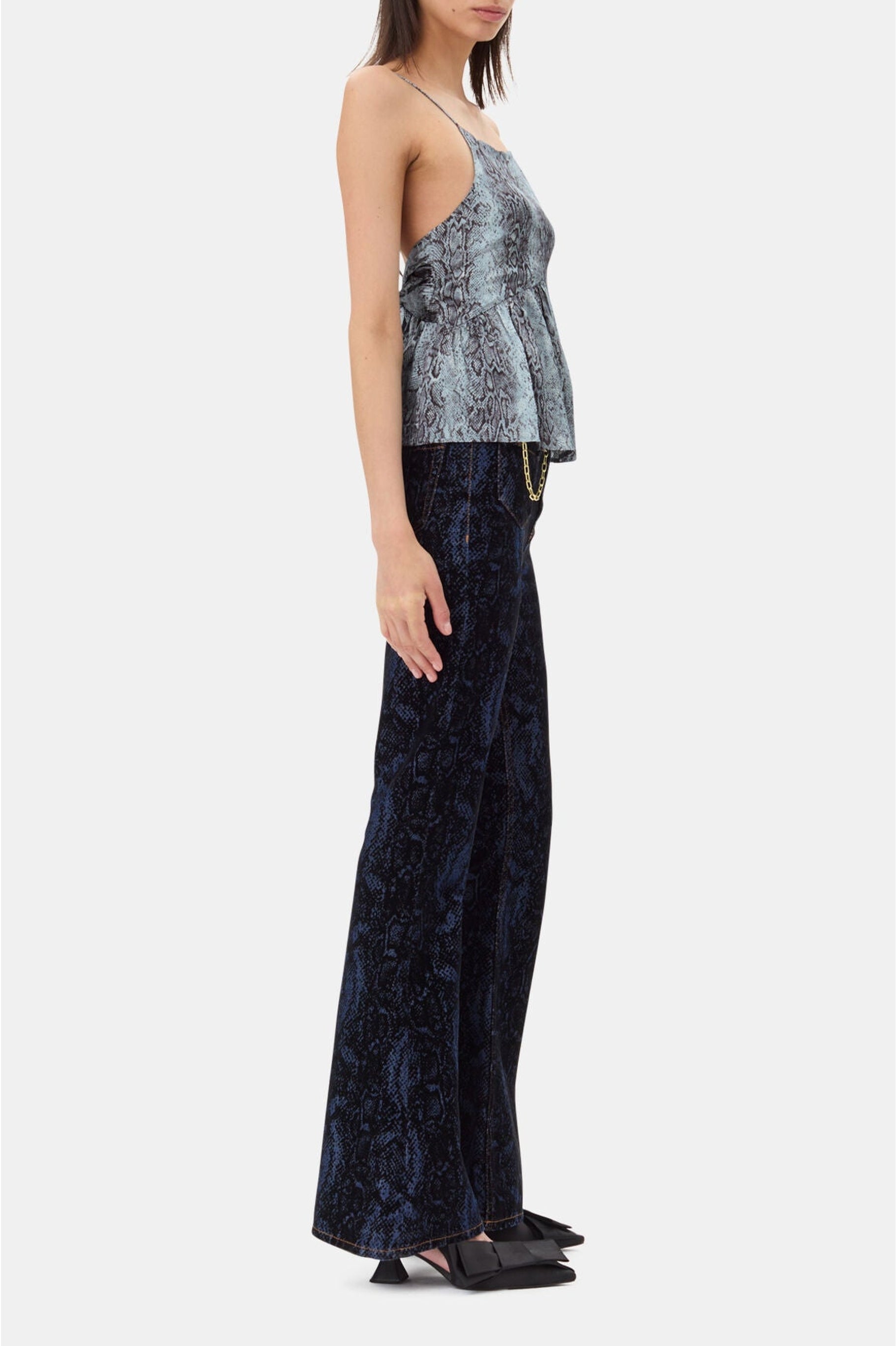Caraco imprimé animalier - Celestial Blue