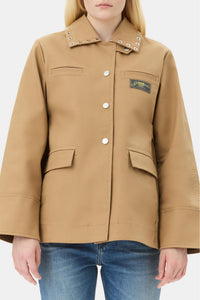 Veste à col œilleté en coton - Tiger'S Eye