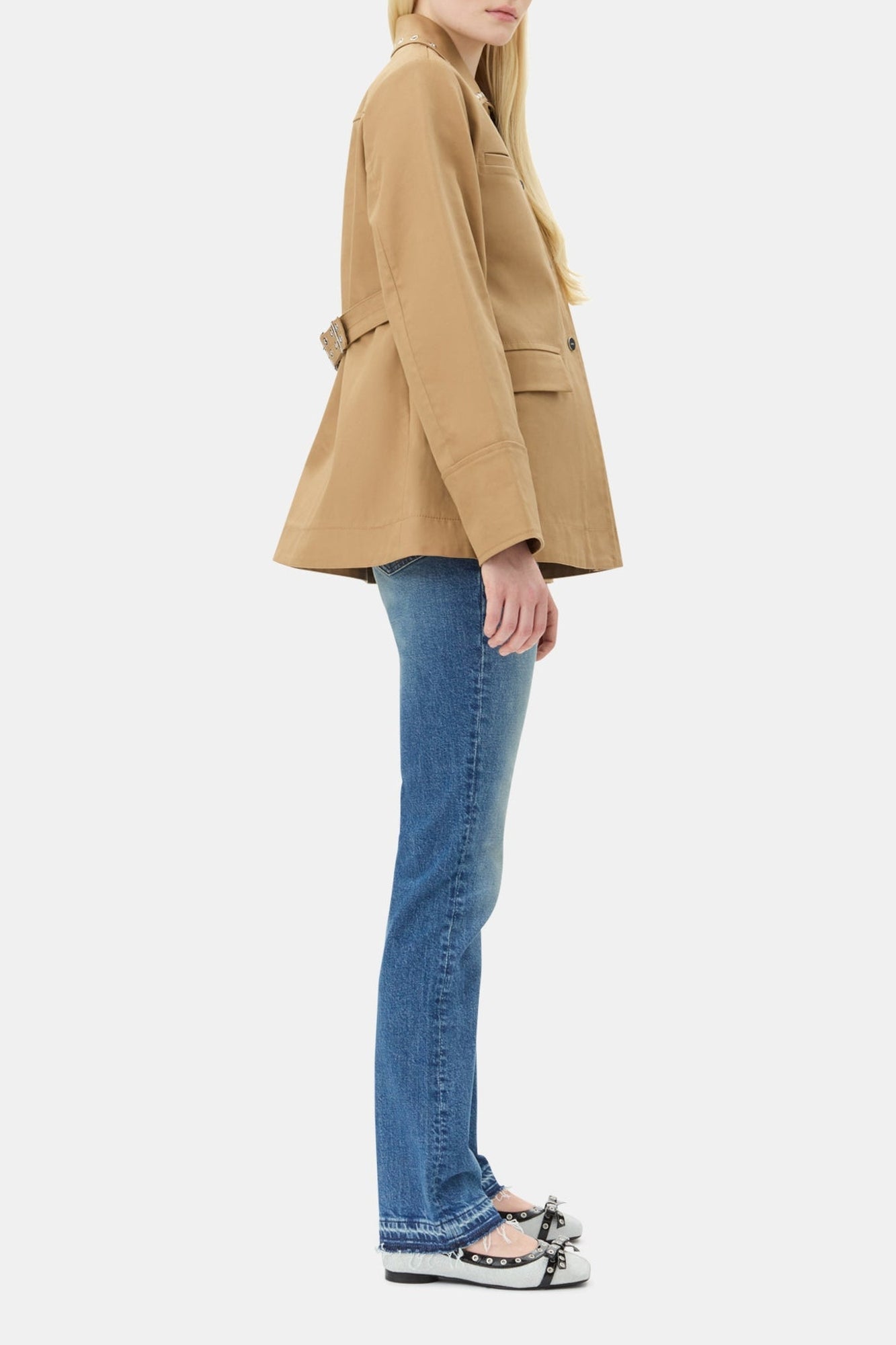 Veste à col œilleté en coton - Tiger'S Eye