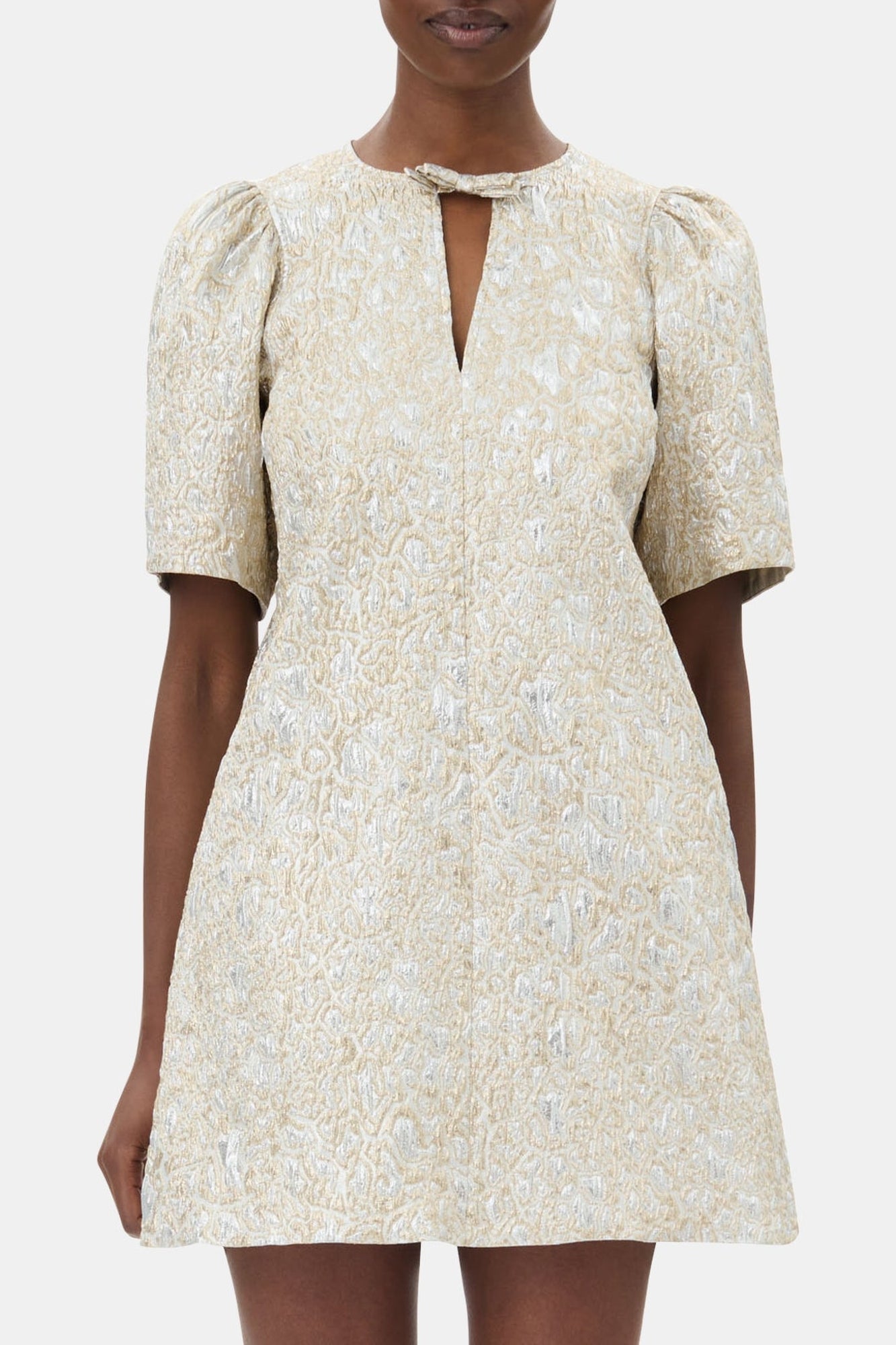 Robe courte métallisée - Gold & Silver