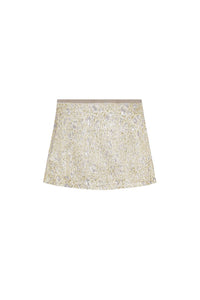 Jupe courte métallisée - Gold & Silver