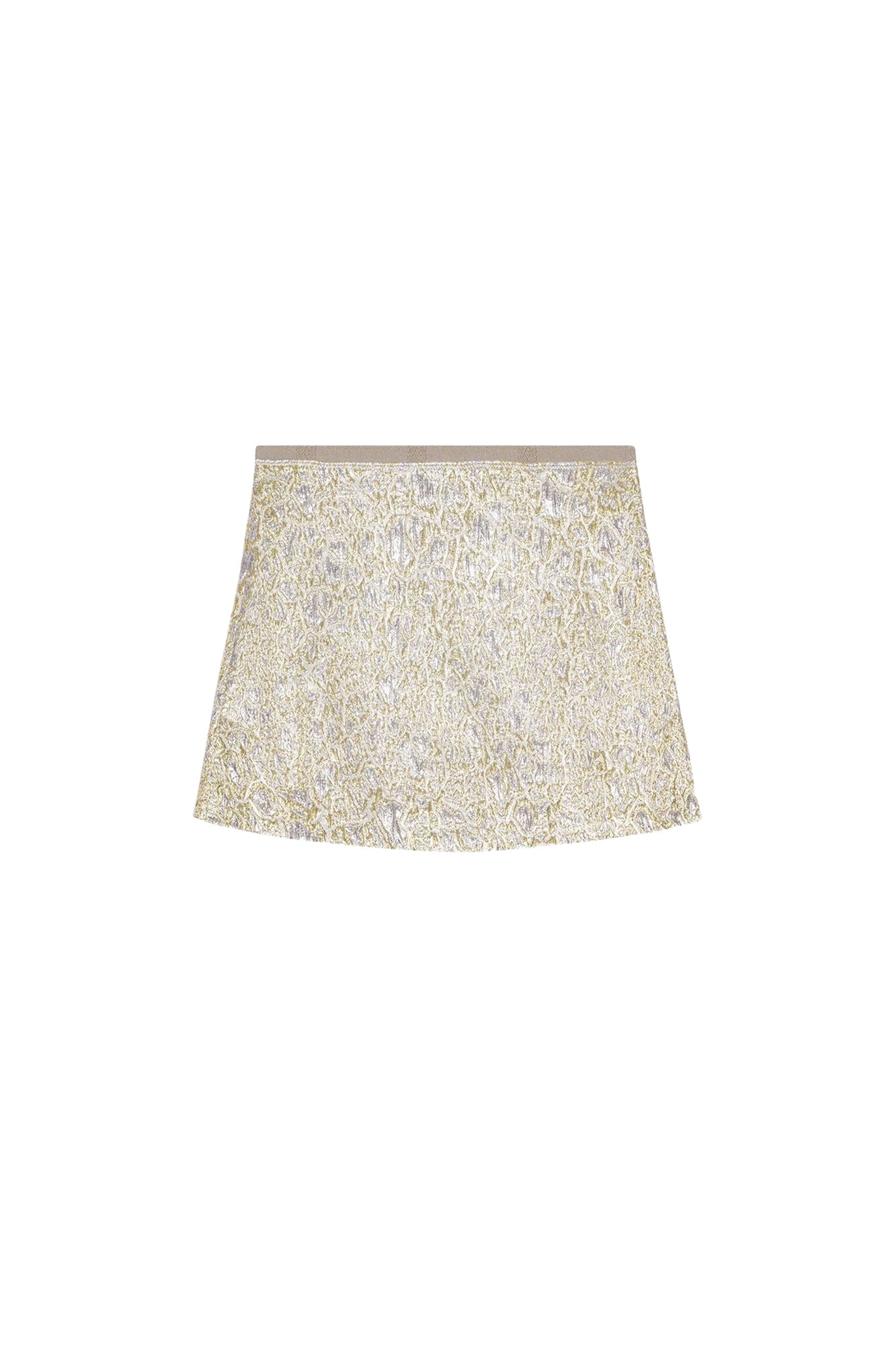 Jupe courte métallisée - Gold & Silver