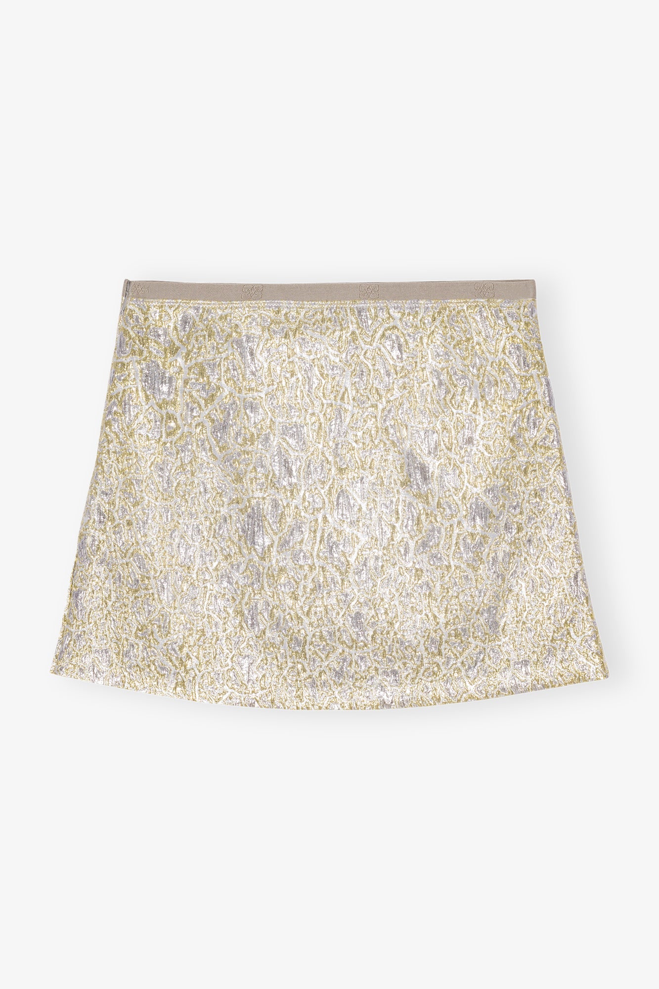 Jupe courte métallisée - Gold & Silver
