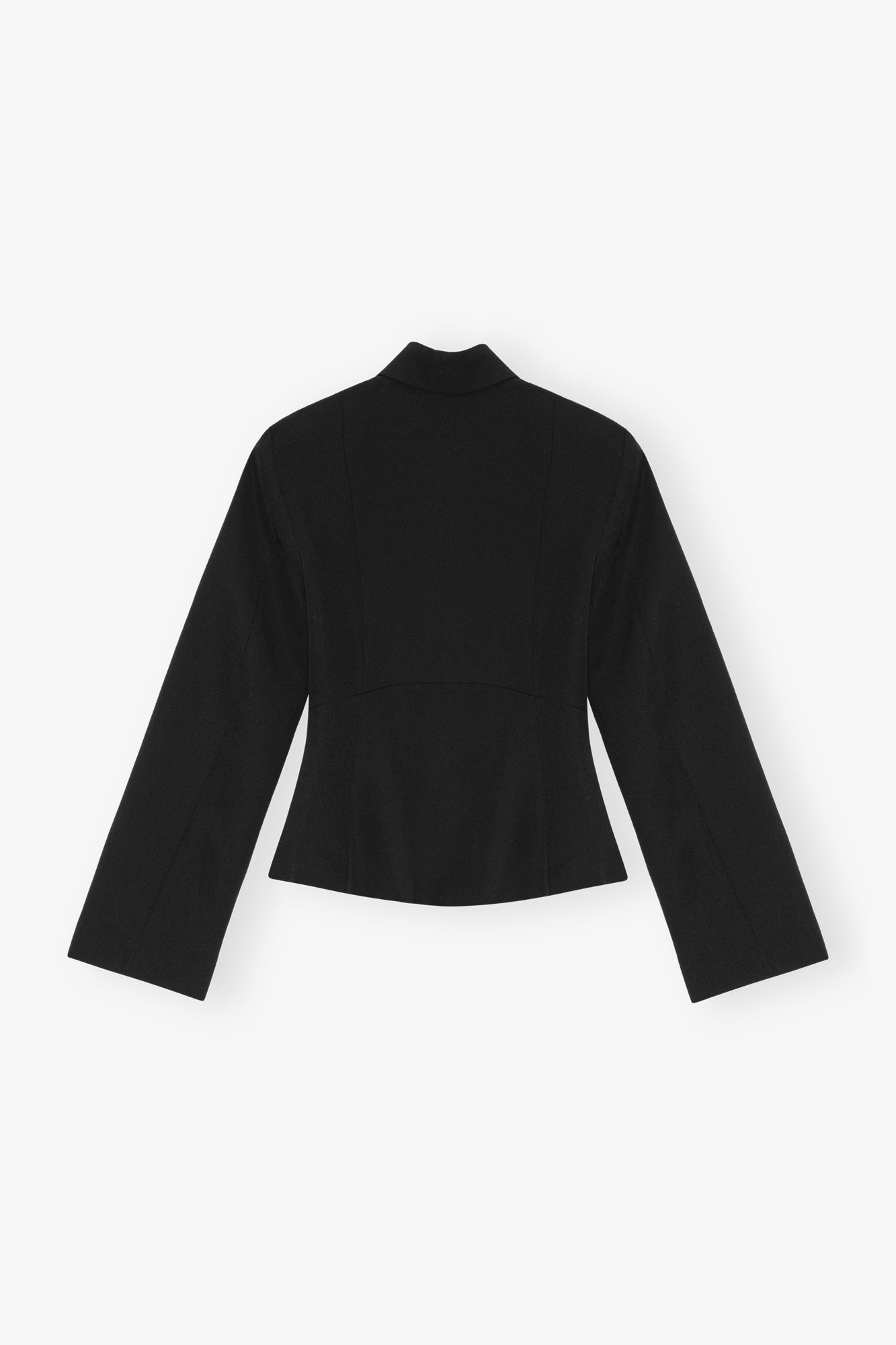 Blazer ceintré en twill - Black