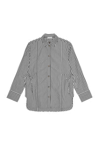 Chemise oversize à rayures - Black