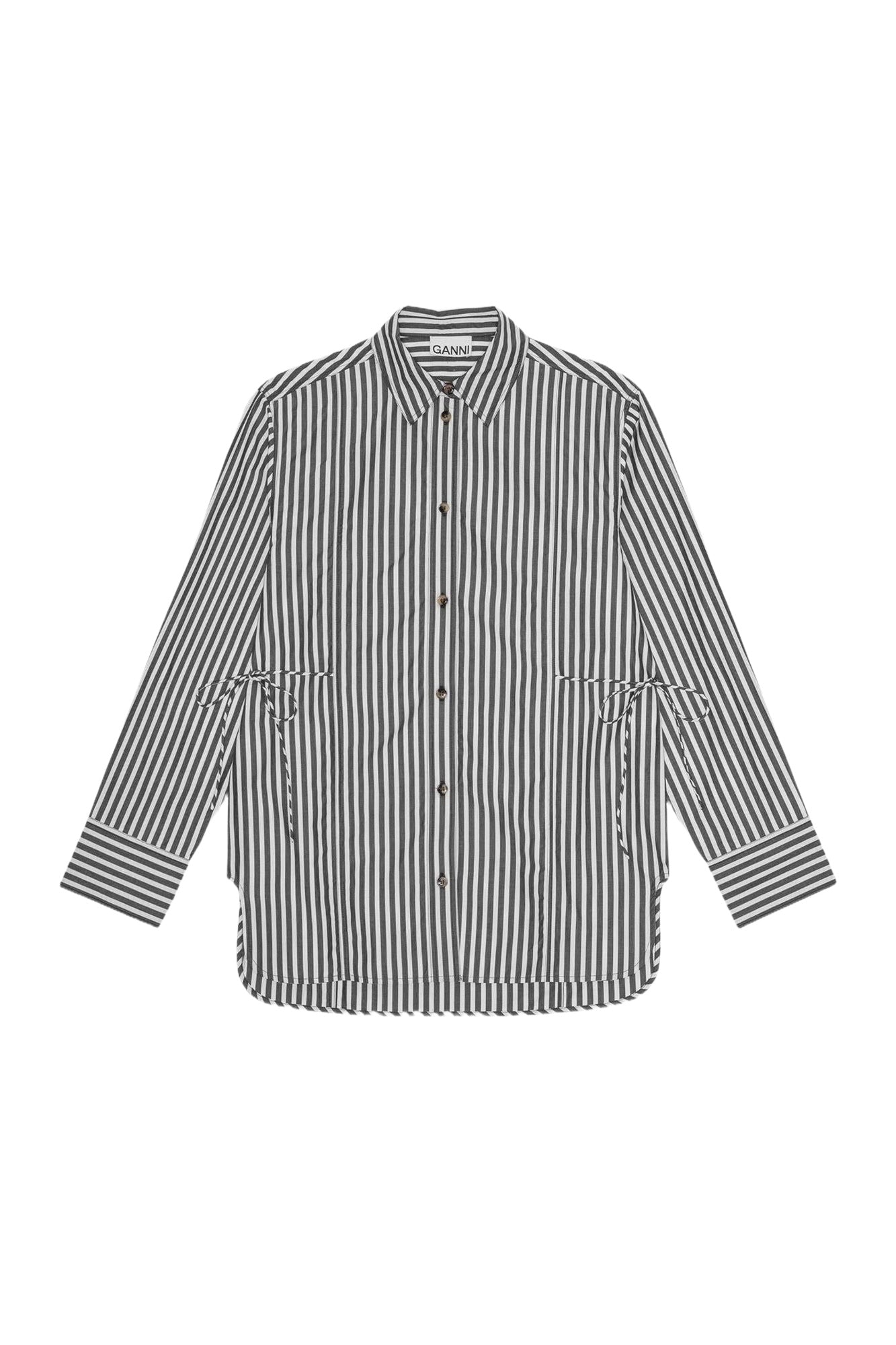 Chemise oversize à rayures - Black