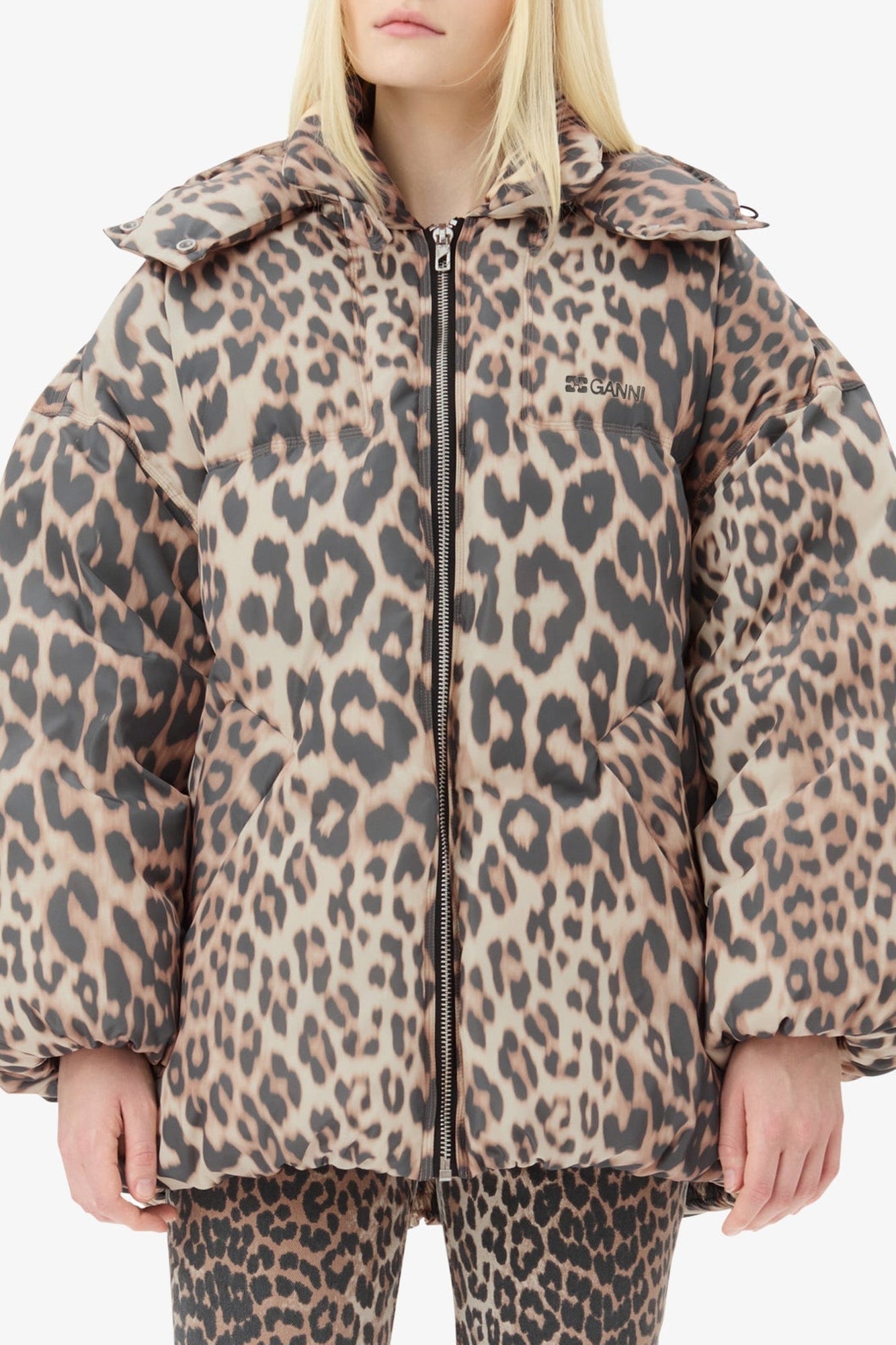 Doudoune mi longue Leo Puffers - Almond Milk