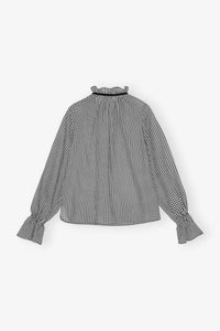 Blouse à col et manches volantées - Black