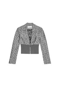 Veste courte en Jacquard - Smoked Pearl